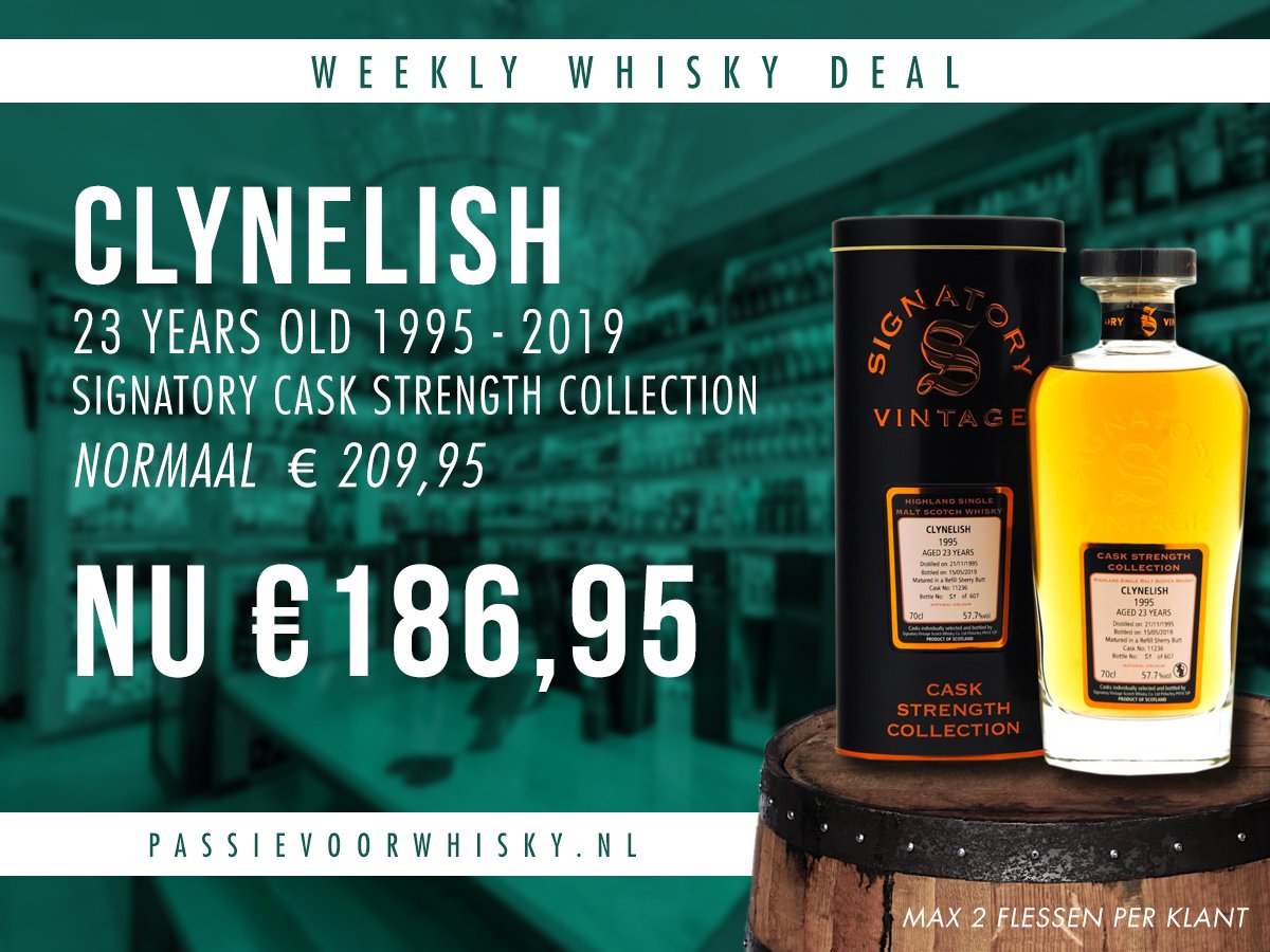 😍 Clynelish 1995 is deze week extra voordelig geprijsd 😍 - mailchi.mp/passievoorwhis…
