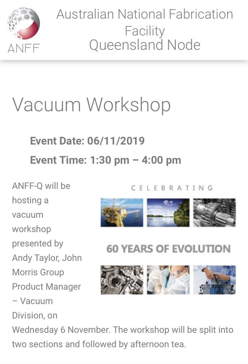 Andy Taylor (@andytay65935874) on Twitter photo Introduction to vacuum course in Queensland next week by <a href="/AndyTay65935874/">Andy Taylor</a> of <a href="/JohnMorrisSci/">JohnMorrisScientific</a> ftao @MDCVacuum <a href="/Kunnykun/">Laurens WvB</a> look forwards to meeting all attendees <a href="/QUT/">QUT</a> <a href="/qldscience/">Queensland Science</a> @QUTSciEng Introduction to vacuum course in Queensland next week by <a href="/AndyTay65935874/">Andy Taylor</a> of <a href="/JohnMorrisSci/">JohnMorrisScientific</a> ftao @MDCVacuum <a href="/Kunnykun/">Laurens WvB</a> look forwards to meeting all attendees <a href="/QUT/">QUT</a> <a href="/qldscience/">Queensland Science</a> @QUTSciEng