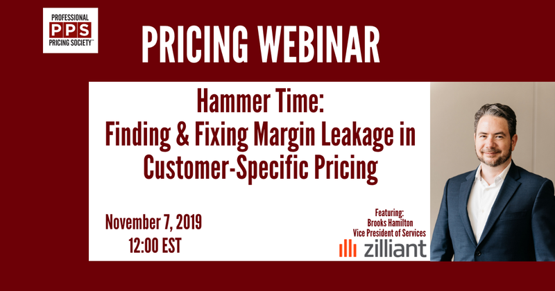 PricingSociety's tweet photo. Learn how to fix #margin leakage in #customer specific #pricing with the Vice President of Services @Zilliant:   
https://t.co/wtRczojPFw

#webinar #OnlineLearning #pricingstrategy #pricingtraining https://t.co/zb0r92nLz8