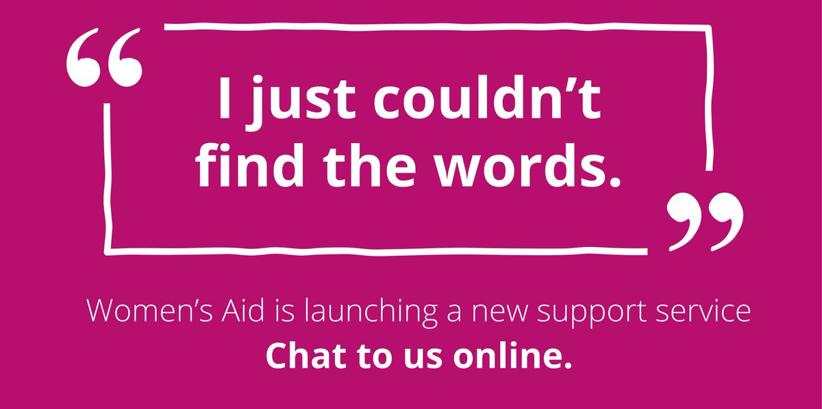 Exciting news! Tomorrow morning we are launching the Women's Aid Live Chat, where we will be giving direct support to survivors through our new online service. Go to our website between 10am-12pm to be one click away from getting help from our expert team. #NotAlone