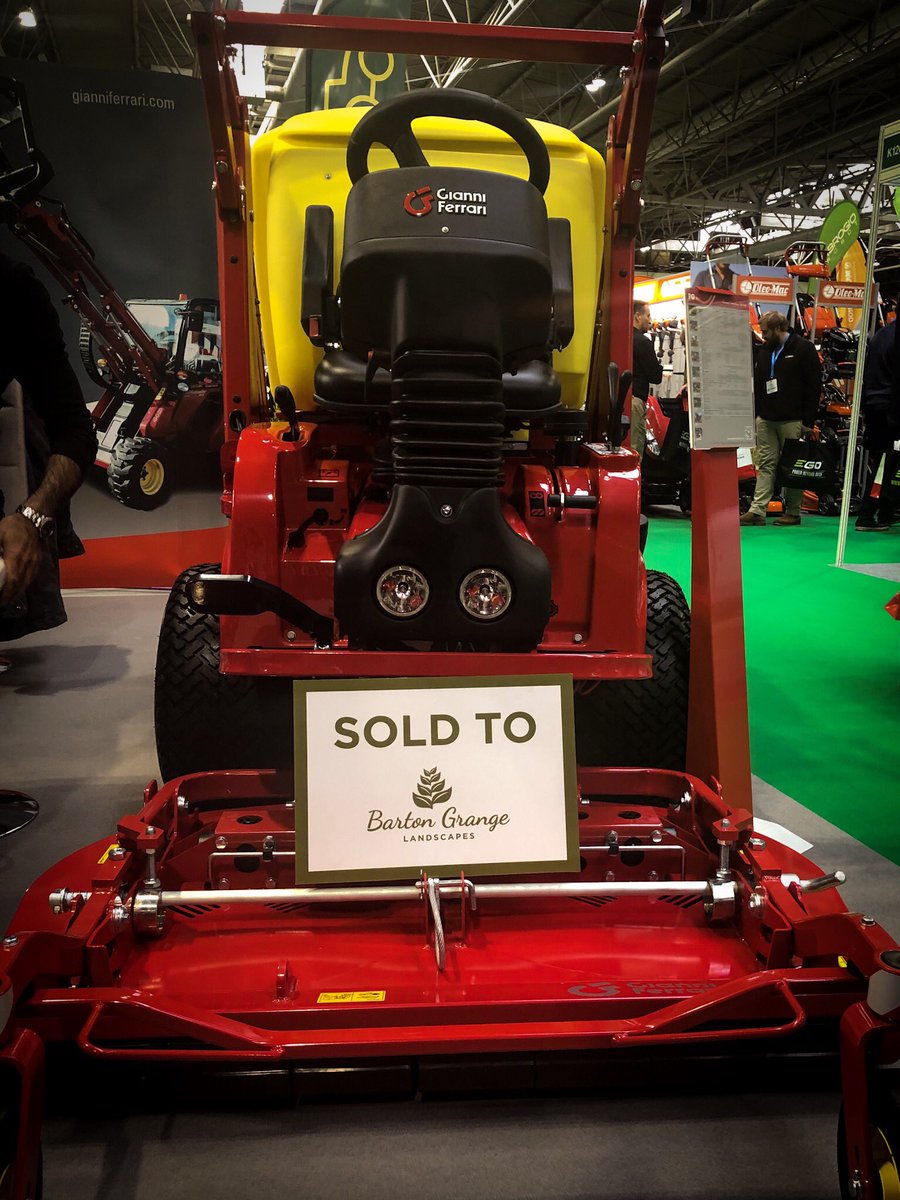 BGLscapes's tweet image. Nice to see one of our new Gianni Ferrari 2020 mowing fleet on display #SALTEX19 looking forward to putting it to work next year!
