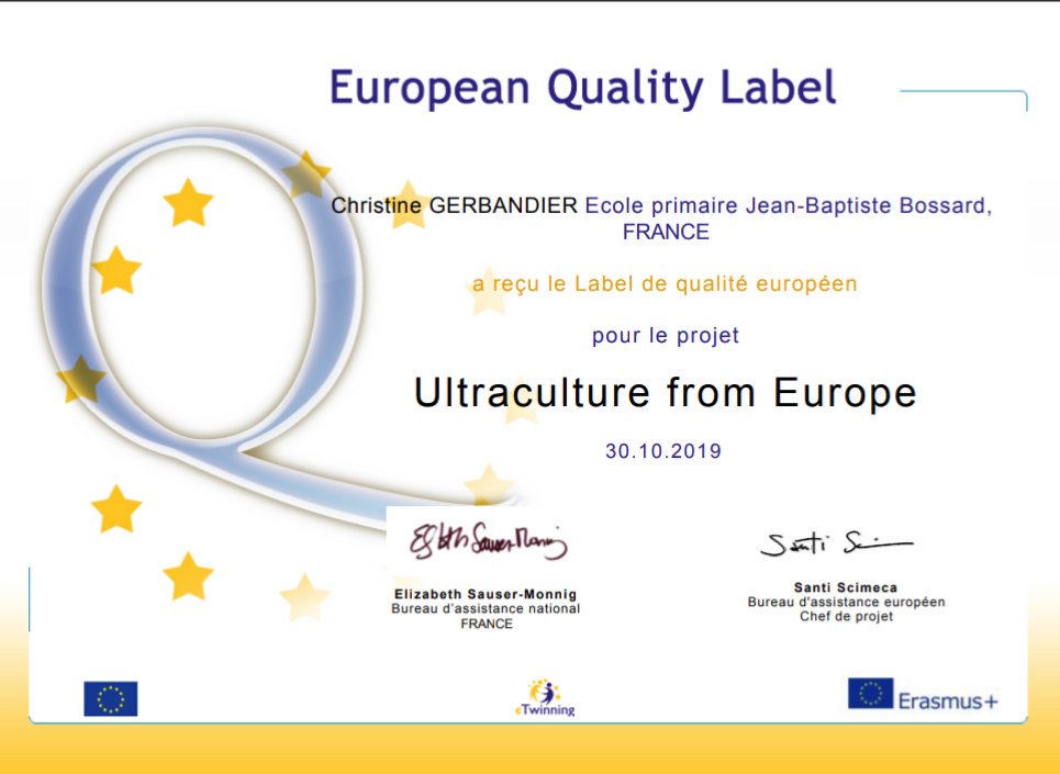 Et....deux labels européens pour des projets intéressants avec des élèves très motivés! Bravo à eux et merci à nos partenaires !  
🏆🎉👏