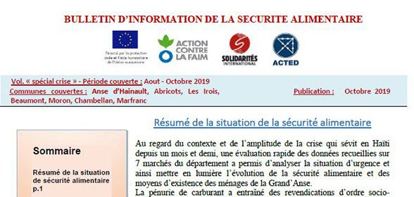 Solidarites_Int's tweet image. #Haïti - Les troubles socio-économiques actuels affectent l’ensemble des secteurs humanitaires et notamment la sécurité alimentaire. En Grande-Anse, @Solidarites_Int dresse le portrait de la situation et informe sur la crise alimentaire à venir : bit.ly/31ZUgKw