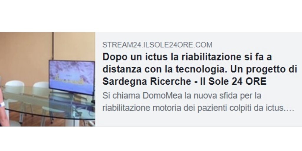 GPEMmocap's tweet photo. Condividiamo con piacere l'articolo su #ilSole24Ore dedicato al Progetto #DomoMea. Il progetto, finanziato da Sardegna Ricerche per lo sviluppo di dispositivi indossabili per #riabilitazione e #telemedicina.
https://t.co/QmONBCbg6W https://t.co/Y3XWY8vjtG