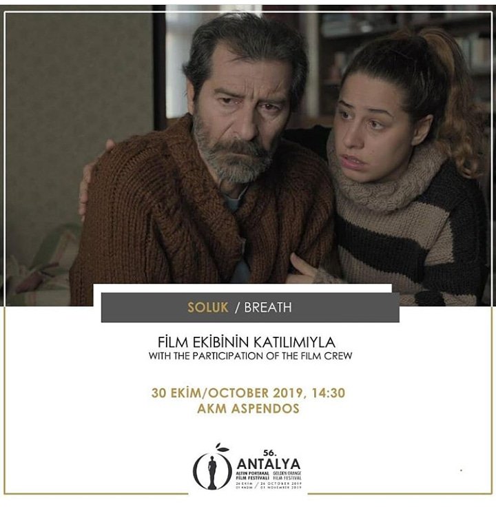 Soluk'un galası bugün 14.30'da AKM Aspendos'ta. 
Galada görüşmek üzere...

#soluk #solukfilm #solukfilmgala #antalyaltınportakalfilmfestivali #56altınportakal