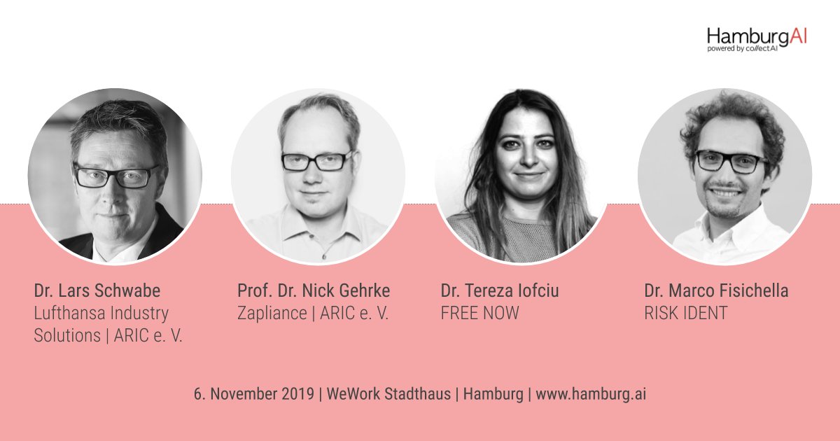 collectAI's tweet image. ⭐️@HamburgAI: Wir freuen uns auf Talks von @terezaif (@FreeNow_DE), Dr. Marco Fisichella (@RiskIdent) &amp;amp; ein #Panel mit Prof. Dr. Nick Gehrke (@zapliance) &amp;amp; @LarsSchwabe (@LHIND_DLH) über das #ArtificialIntelligence Center #Hamburg (ARIC)
👉#HHAI-Tickets: bit.ly/HHAI-10
