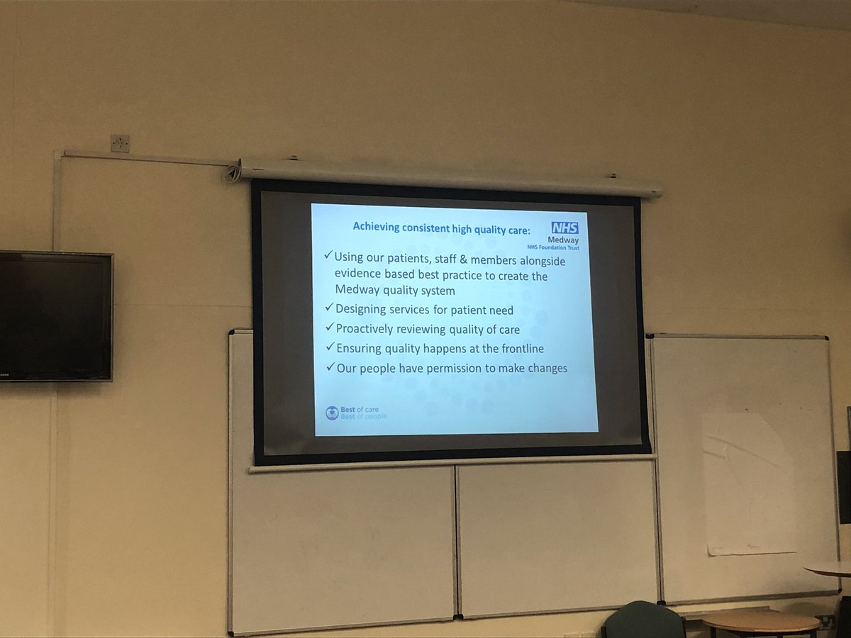 This is how <a href="/Medway_NHS_FT/">Medway NHS Foundation Trust</a> we define quality <a href="/KarenRuleNHS/">Karen Rule</a> @JamesDevineNHS #bestofcare