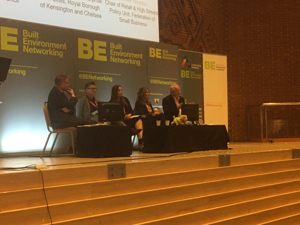 BENetworking's tweet photo. ‘The Health of our High Streets’ is the theme for our first session which is chaired by @LSHtweets and features @sandwellcouncil @fsb_policy @CentreforCities and @RBKC at #HSDC19 https://t.co/Z2SMiLLZcv