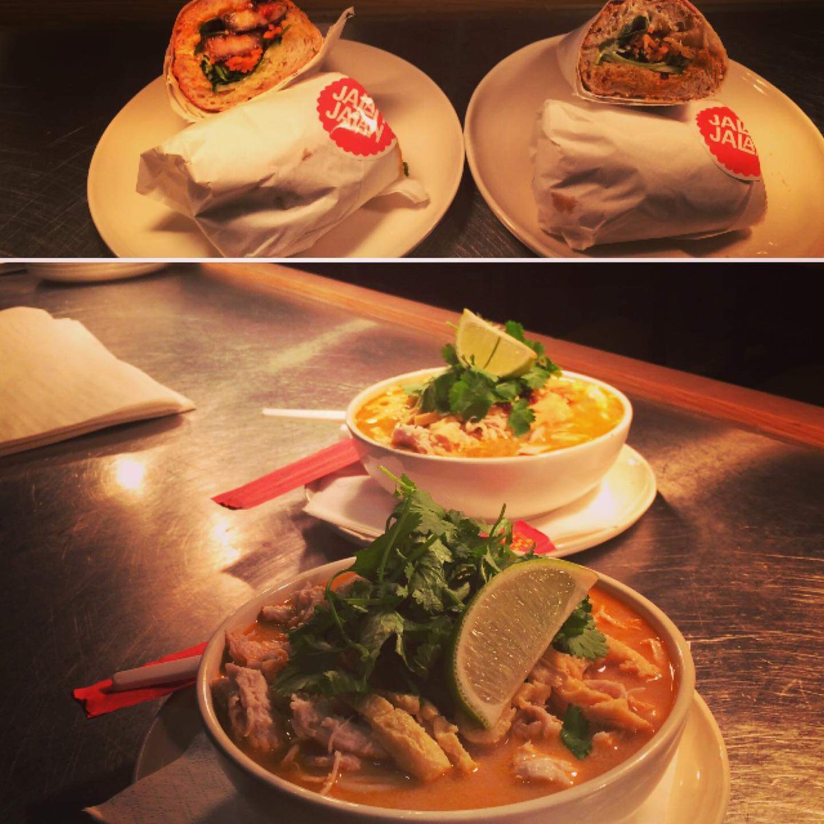 ThirstyCamb's tweet photo. Here's the menu for Bea's @JalanJalanuk stint in the teeny-tiny kitchen on King Street this Thu/Fri/Sat eve, folks. It's a thing of beauty. Gizza shout to book tables. And get those spice boots on... https://t.co/R6LDcyomPF https://t.co/9SKmYinin8