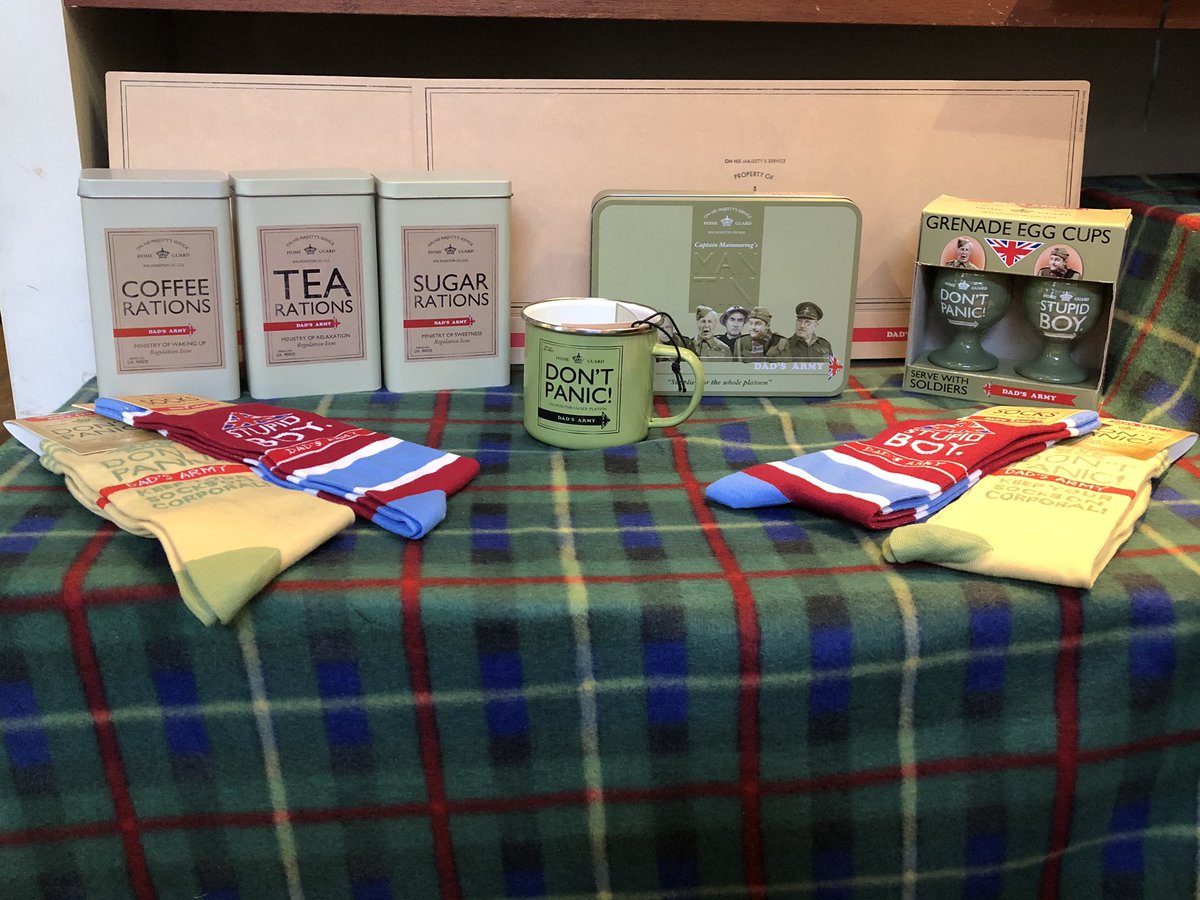 TheRHFMuseum's tweet photo. October 1939 saw the formation of the Local Defence Volunteers or Home Guard. At the RHF Museum gift shop, we stock a wide range of Dad’s Army stuff - great gifts for Xmas! #rhfmuseum https://t.co/ZAqKM2RTP8