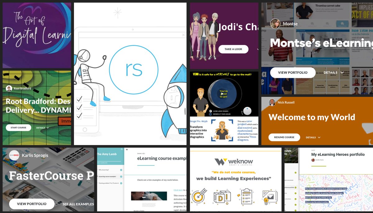 18 Gorgeous #Elearning Portfolios Built in <a href="/Articulate/">Articulate</a> #Rise 360 bit.ly/ELHChallenge254 #elhchallenge