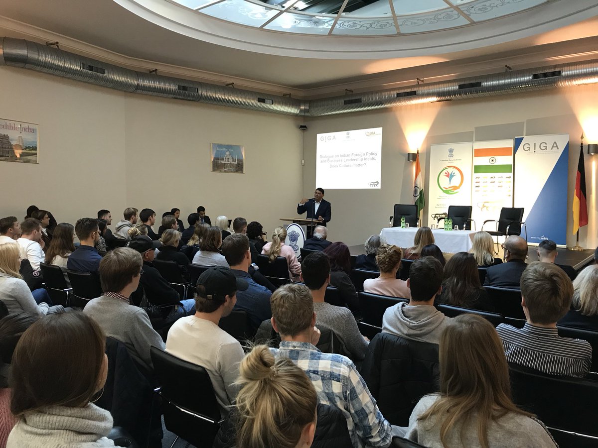 Giga Institute Now Indiainhamburg Our Panel W Giga President Amritanarlikar Anke Turner Hs Fresenius Rambhatt Dialogue On Indian Foreign Policy And Business Leadership Ideals Does Culture Matter Welcome By Consul
