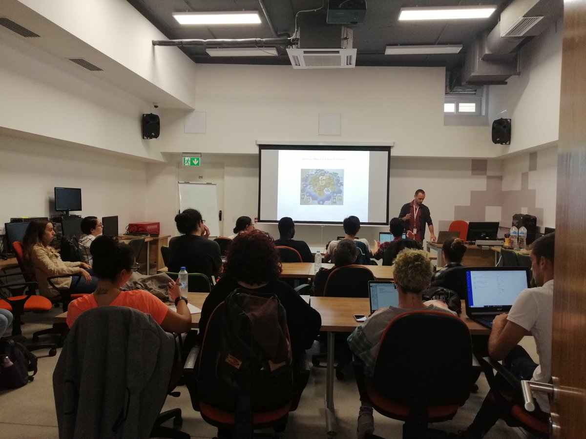 Interfaculty collaboration. Session in Games Foundations in collaboration with the Digital Games Institute #AVT stream #Videogame localisation # Through the eyes of game designers  # Prof. Gordon Calleja #Costantino Oliva # Coordinator Dr. Giselle Spiteri Miggiani