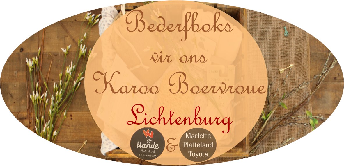 ❤️Bederfboks Vir Ons Karoo Boervroue-Nuusflits 2❤️

❤️Doelwit   - 100 boksies @ 1 Desember
❤️Ontvang - 36 
❤️Kort        - 64 

Ons is so dankbaar vir almal se ondersteuning van ons Boerevroue sover en hoopvol!

#community  #BetterTogether #WednesdayMotivation