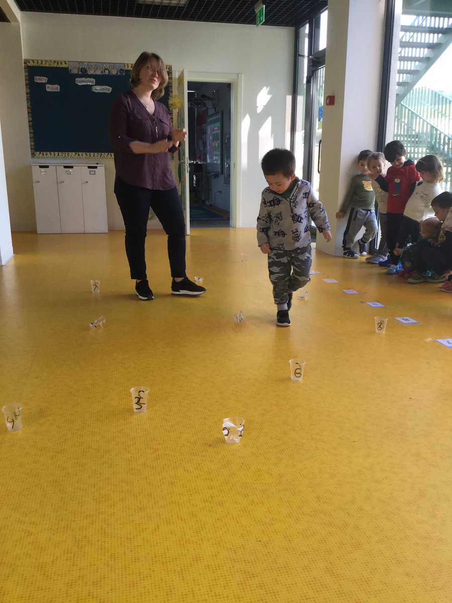 BISTFoundation's tweet photo. During our Maths lesson today in Foundation 1 the children had to find the correct number cup #maths #earlyyears #numberpractice https://t.co/EuwMVJjqLX