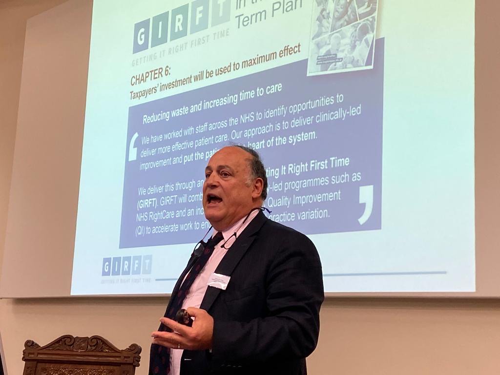 #GIRFT chair @ProfTimBriggs explains how the programme fits into the #NHSLongTermPlan at this morning's GIRFT symposium in Plymouth... sharing updates and successes with other trusts

#UHPGIRFT