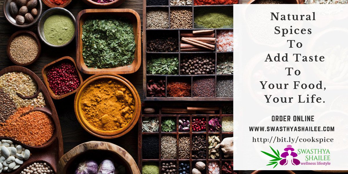 #NaturalSpices will add tangy taste to your food giving it distinct flavour you will always love. Straight from farms to your plate these #StoneGround spices are fresh and retain all natural oils in them.

bit.ly/cookspice
#ToxinFreeFood
#NaturalIngredients
