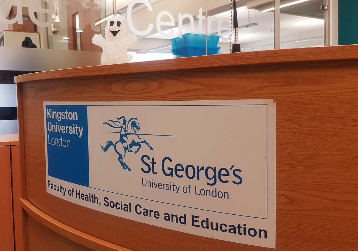 KUHSSCE's tweet photo. The #Halloween spirit has already sneaked into our #kustgeorges 6th floor student centre and reception area. Trick or treat if you dare! @KUStGeorges @KingstonUni @StGeorgesUni @StGeorgesTrust https://t.co/DeIZrUkxQr