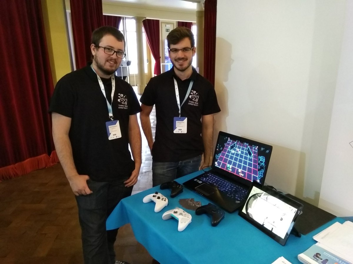 TSD_Studio's tweet image. Nous sommes actuellement exposé pour toute la journée au salon de la #LudoviaBE au centre culturel de Spa. N'hésitez pas à venir tester nos jeux pédagogiques sur le stand #wallcode #digitalwallonia Merci à eux de nous accueillir !