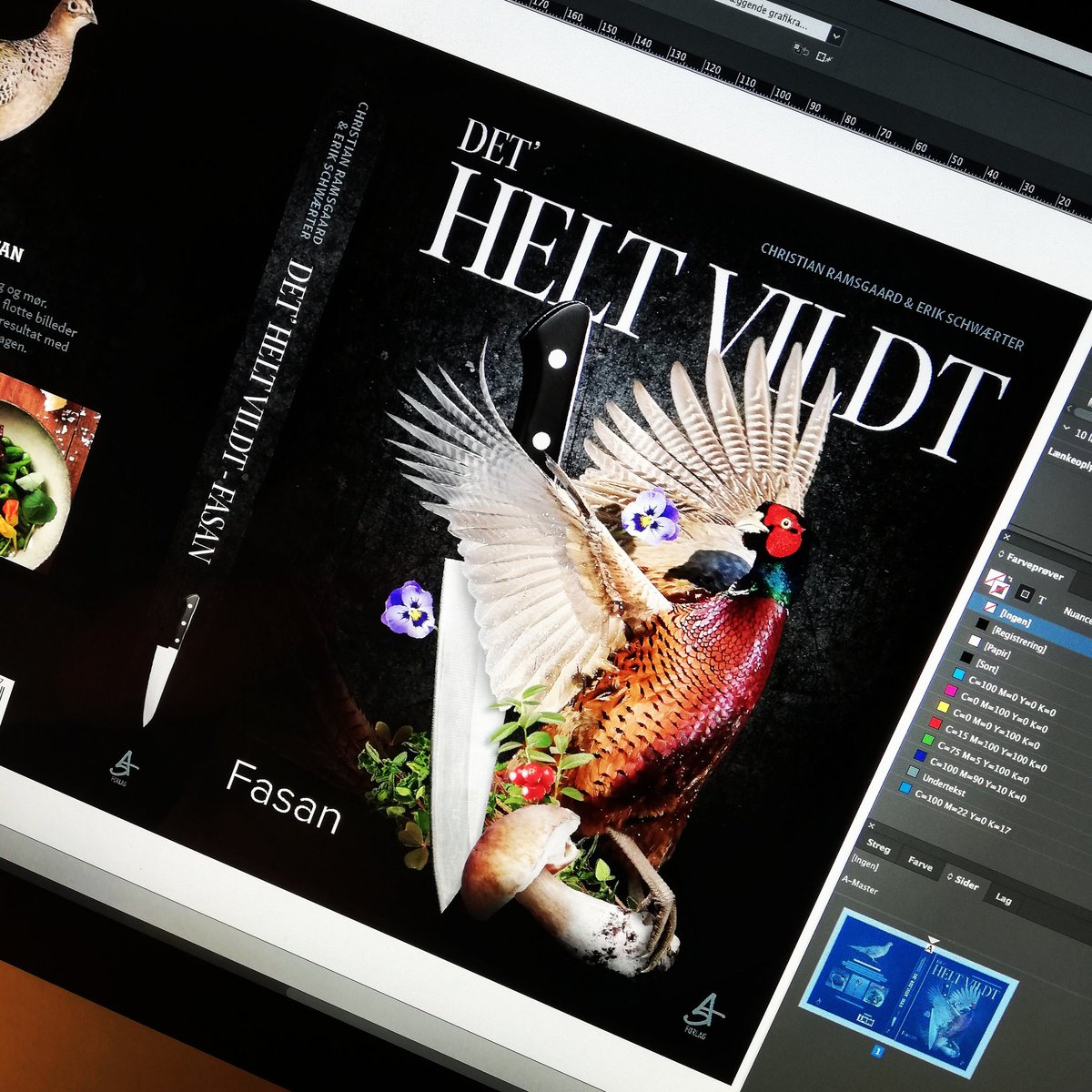 ramsgaard's tweet image. Så er fasankogebogen - Det' HELT VILDT - Fasan ved at være klar på A5 Forlag.
#fasan #jagt #detheltvildt #fasanjagt #a5forlag a5forlag.dk