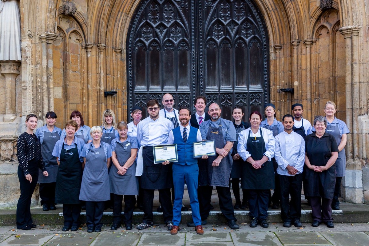 NorwichSchool's tweet image. The Catering Team at Norwich School is celebrating after receiving a top catering award – The Best @Chartwells_UK  Independent School in the Country! Read the full story here: bit.ly/32ZGxVw #bestcateringteam #chartwells #norwichschool #cateringaward