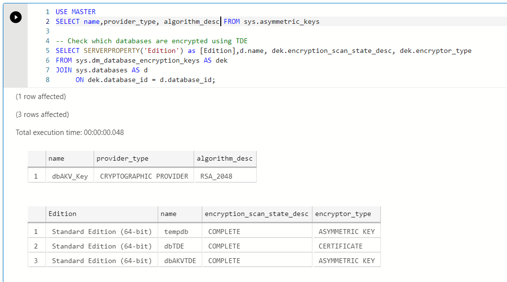 banerjeeamit's tweet image. Another reason to celebrate: TDE w/ EKM on #SQLServer2019 Standard Edition #sql2019whatsnew #sqlserver
