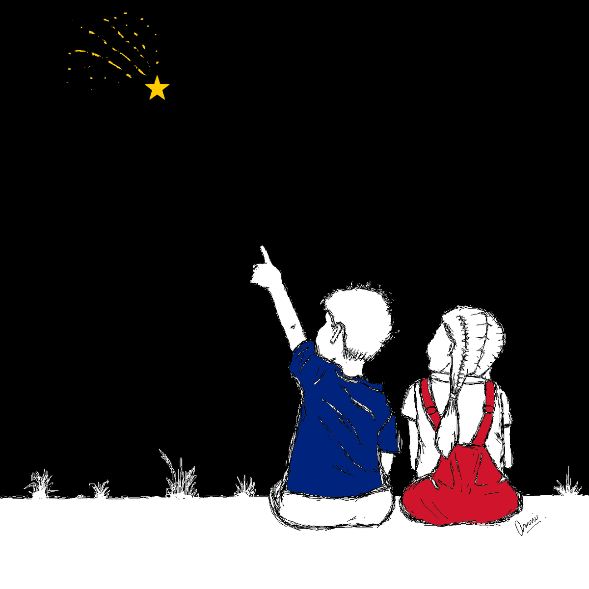 "Catch a falling star and put it in your pocketNever let it fade awayCatch a falling star and put it in your pocketSave it for a rainy day"  #Inktober  #Inktober2019  #Brexit  #catch