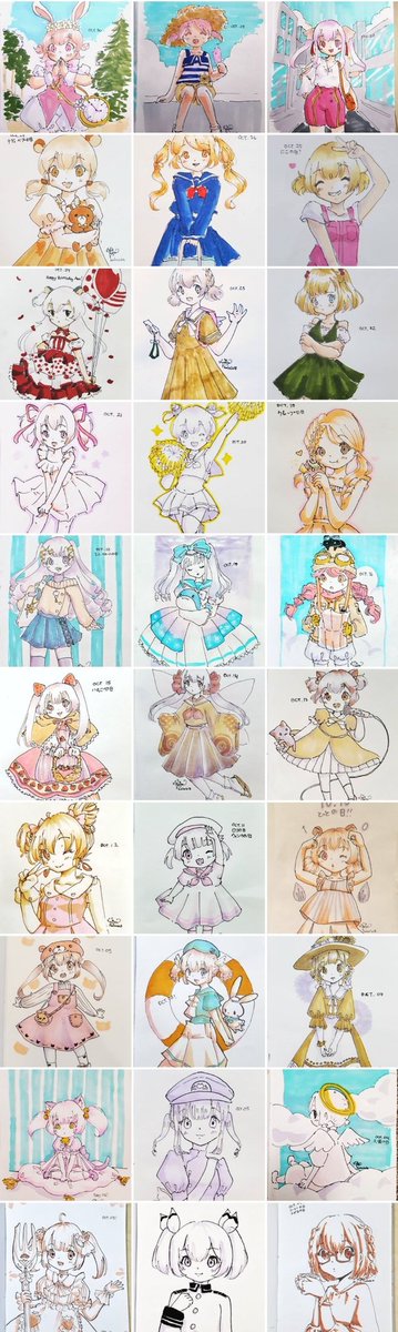 30 days of #inktober already! Which one do you like?
どっちが1番好き?