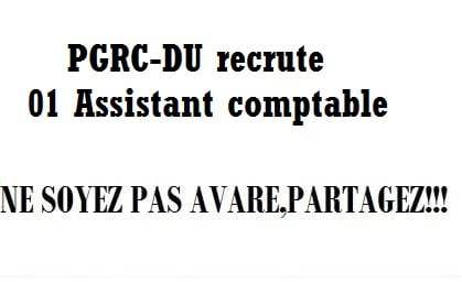 PGRC-DU recrute 01 Assistant comptable concoursn.com/pgrc-du-recrut…