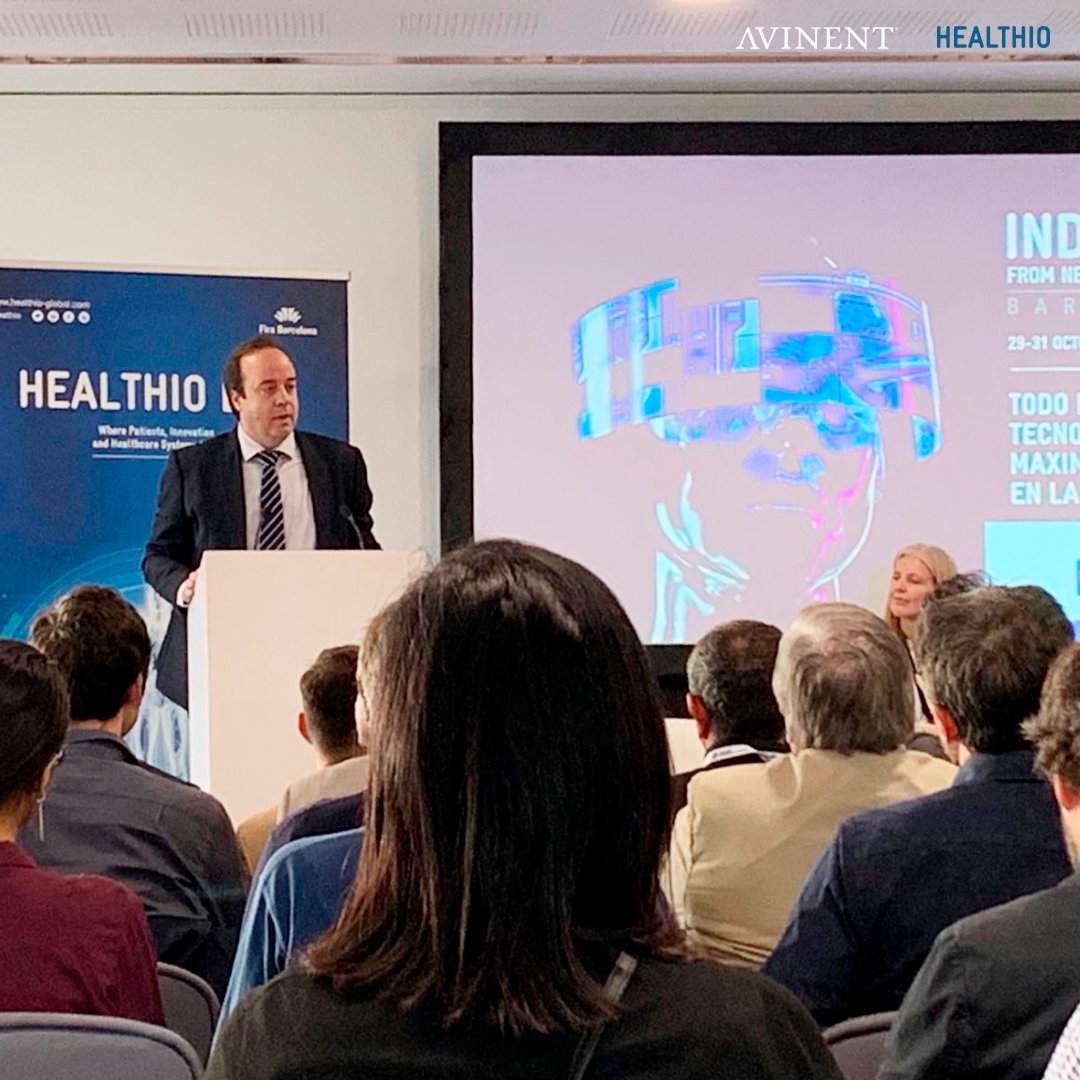 Avinent_Group's tweet photo. Albert Giralt, CEO de #AVINENT hablando sobre impresión 3D en el sector médico en @healthioglobal 

@industry_arena 
@althaiamanresa https://t.co/hHunYWSstO