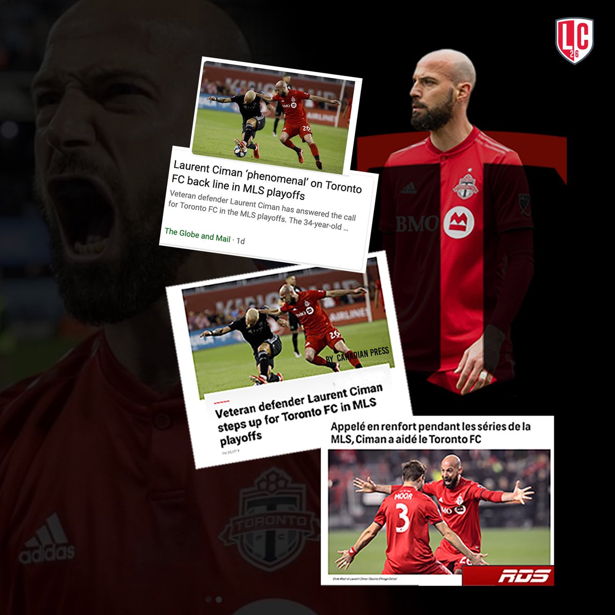 LegionCiman's tweet photo. Eastern Conference Championship game tonight...nothing but good vibes🔥

Allez Lolo! 💪🏼
-
-
@LaurentCiman23 
@TorontoFC 
#LaurentCiman
#LegionCiman https://t.co/s9AWDIL64Q