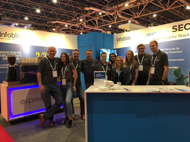 Infoblox's tweet photo. The Infoblox team had a great time at @InfosecurityNL day 1! Connect with us at booth A060 today and learn how to optimize your #cybersecurity stack. #InfosecurityNL #dncexponl https://t.co/6EZ8Zhz3iR