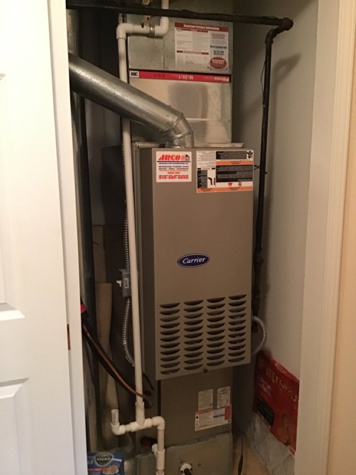Carrier furnace tuned up replaced aprilaire 10 humidifier pad  - Brian  H. checked ... nearbynow.co/biz/air-condit…