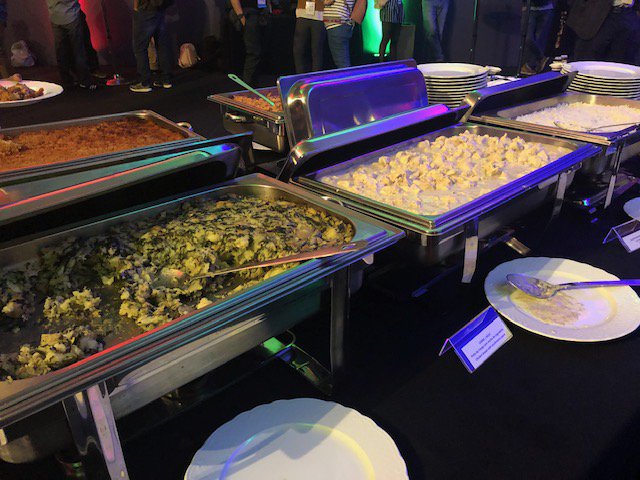 Immunogenomics's tweet photo. We're definitely going to miss the food in Portugal! Thanks for the nice spread @ChampalimaudF #IGC2019 https://t.co/d09ZGx1eDO