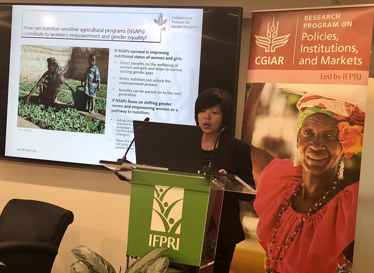.<a href="/HMalapit/">Dr Hazel Malapit (she/her)</a> <a href="/IFPRI/">IFPRI</a> <a href="/A4NH_CGIAR/">A4NH_CGIAR</a>: #Nutritin-sensitive #Agricultural programs can contribute to #womensempowerment BUT it doesn’t happen automatically.