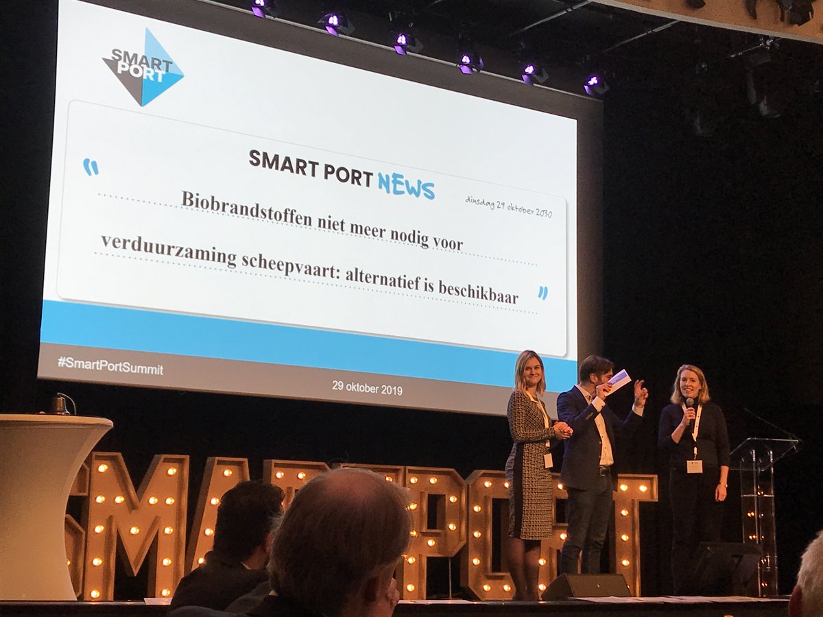 Een krantenkop uit de toekomst! Maar juist NU zijn duurzame biobrandstoffen nodig om impact te maken en de maritieme sector te verduurzamen! #goodfuels #smartportsummit #goodshipping #biofuels #smartport #portofrotterdam