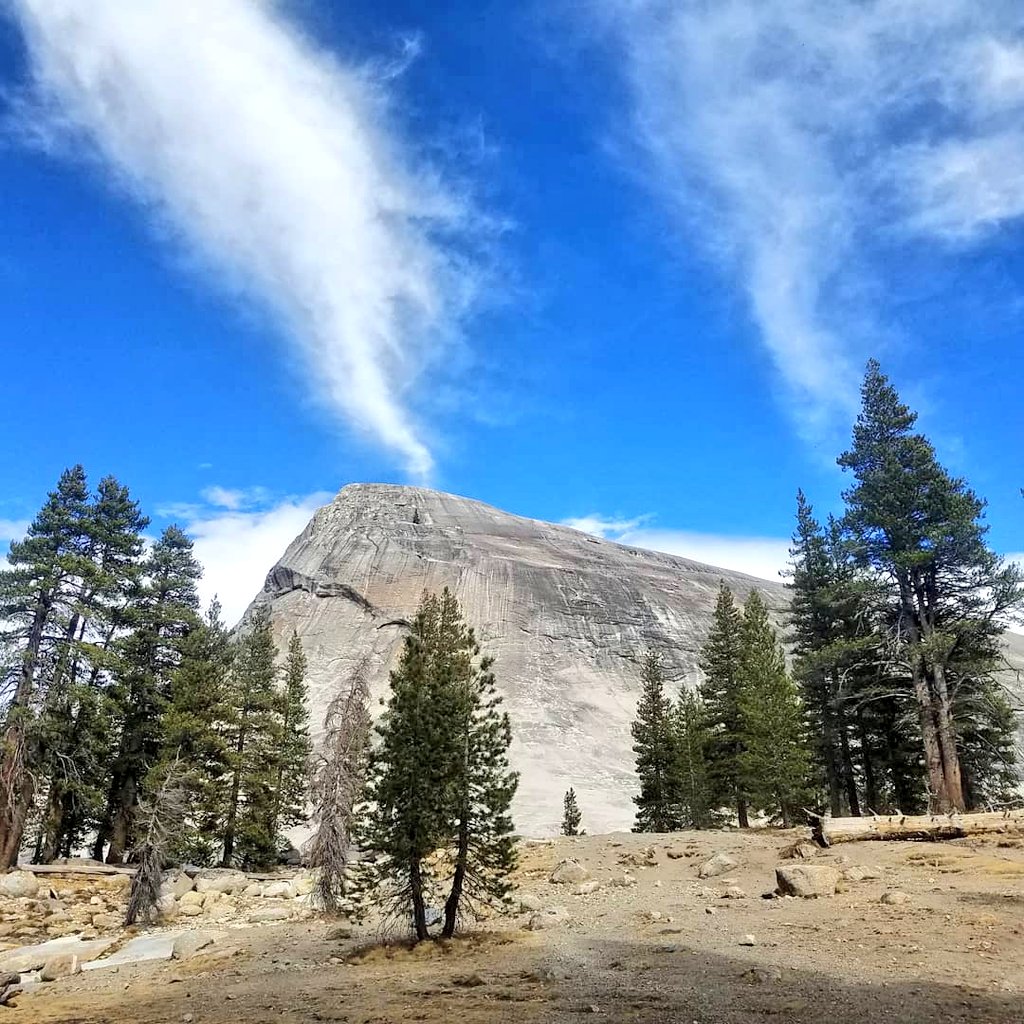 runninrocker's tweet photo. From this month's #yosemite #hike  with my better 1/2 -  @MarathonPitStop #halfdome https://t.co/0zU60vw89r