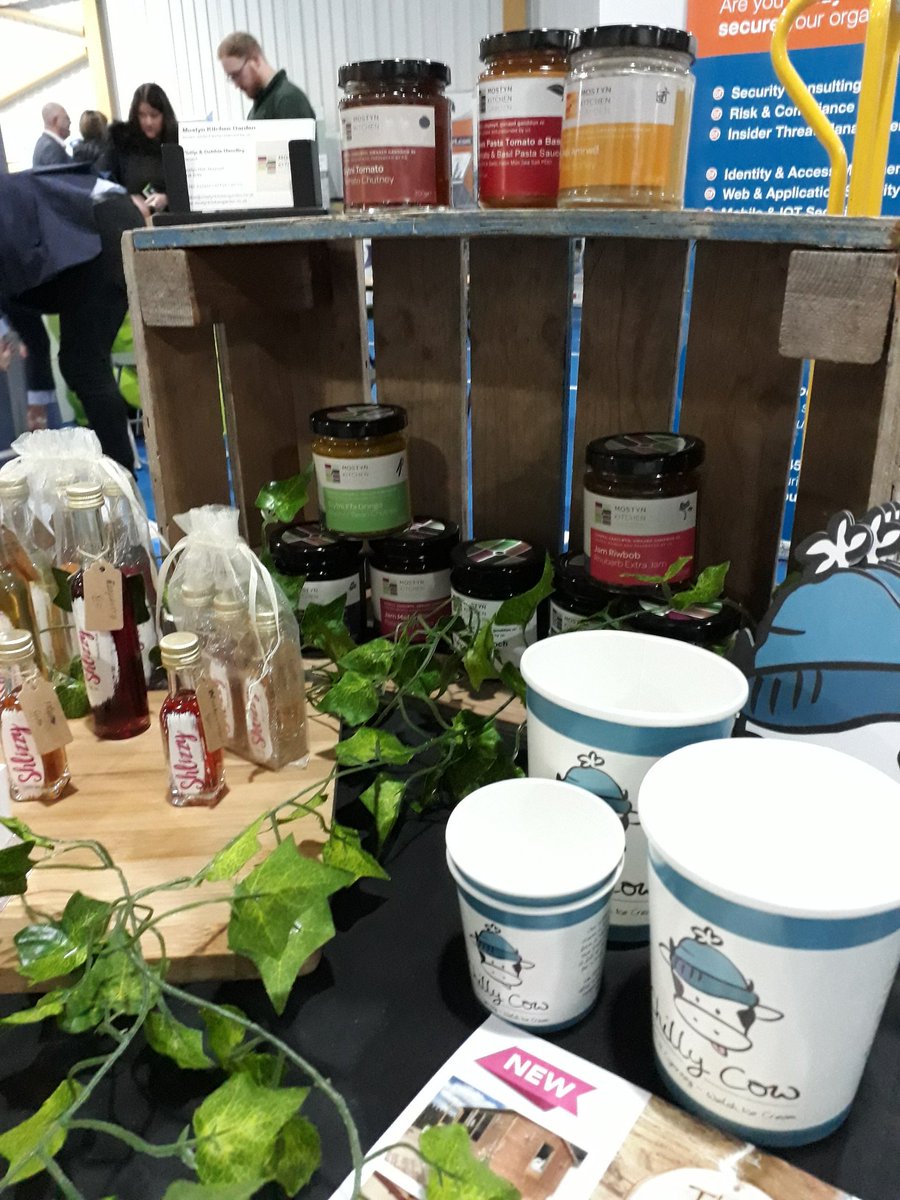 Great to join @colegcambria #NWBE19 today with fellow #localproducers to showcase #qualityproducts #artisan <a href="/Shlizzy2/">Shlizzy</a> <a href="/mostyngarden/">MostynKitchenGarden</a> <a href="/chilly_cow/">Chilly Cow Ice Cream</a> <a href="/OwenandEdwards/">Owen&EdwardsCoffee</a> <a href="/aballu/">Jo Edwards</a> @LlanGrub