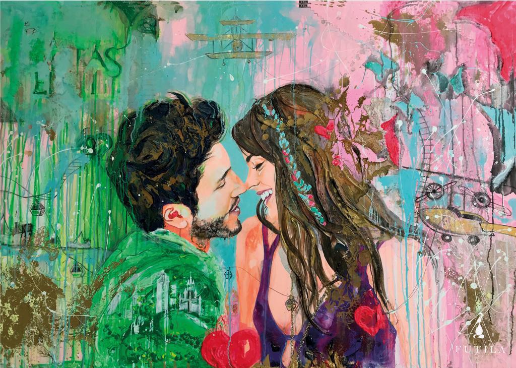 mellevarasenti's tweet photo. #MeLlevarásEnTi deja ver el poder del amor más allá del tiempo y la distancia. Pintura inspirada en la película #MeLlevarásEnTi creada por la artista Bibiana Muñoz Marín #mundofutila https://t.co/lhDrz7XTgv