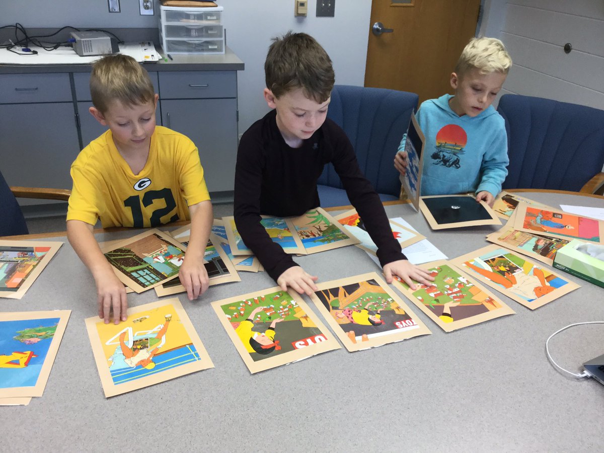 mradamsWSD's tweet photo. Working on sequencing with Zoom by Istvan Banyai! https://t.co/ASqhBQZLvX