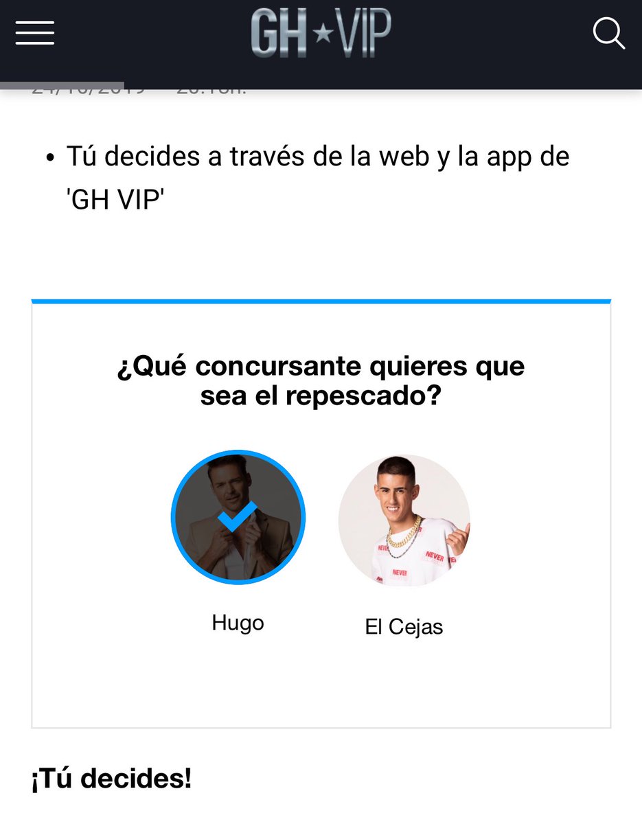 baduu47169368's tweet image. Hugo se queda! ❤️ #GHVIP300