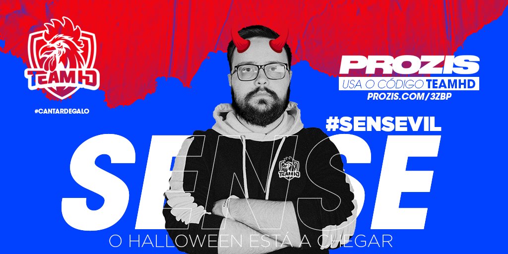 Está a chegar o Halloween, quer abusem um bocadinho nos doces ou gastem energias com as partidas, a PROZIS tem os produtos para vos ajudar a recuperar, entrem em prozis.com/3ZBp e usem o código TEAMHD. #cantardegalo #sensevil #maldadesnacapoeira #exceedyourself