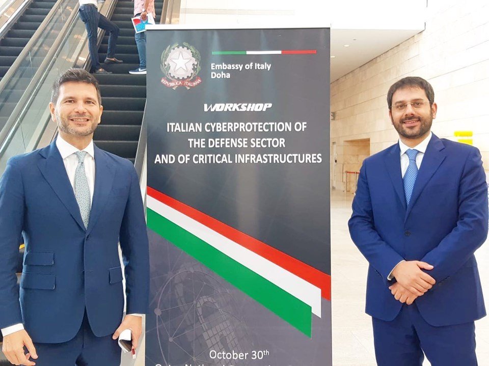 AngeloTofalo's tweet photo. Sono in Qatar, dove ho aperto i lavori del workshop “Italian #Cyberprotection of the Defense Sector and of Critical Infrastructure". Nel corso della giornata al #QUITCOM ho visitato il Padiglione Italia che contribuisce ed esportare l'eccellenza italiana > https://t.co/8SbRkhY2BP https://t.co/G4aoonti8Y