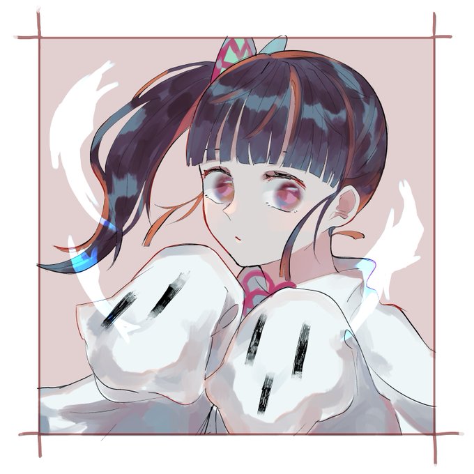 原いさんがTwitterに投稿した栗花落カナヲ(鬼滅の刃)のイラスト。