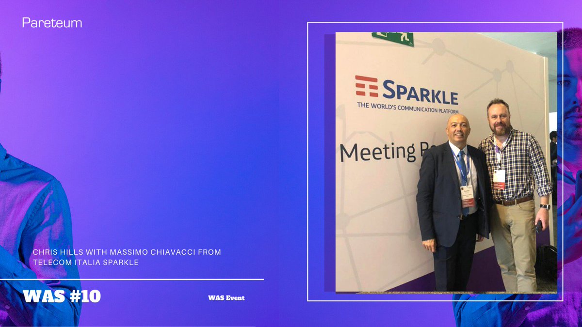 Pareteum1's tweet photo. Pareteum's Chris Hills meeting with Massimo Chiavacci from Telecom Italia @TISparkle at #WAS10 this week in Valencia, Spain.
#WAS #MVNO #MNO #MVNES #SIM #OptimizeAllTheThings #eSIM #IoT #M2M #Blockchain #Roaming #Connectivity #Innovation #AI #Infrastructure #DigitalTransformation https://t.co/L5eVnZ3FAM