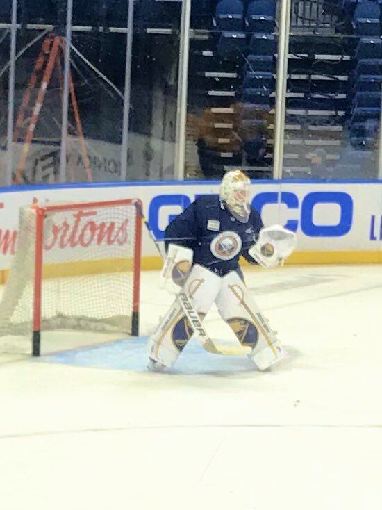 This Linus Ullmark gear is sweet ...
