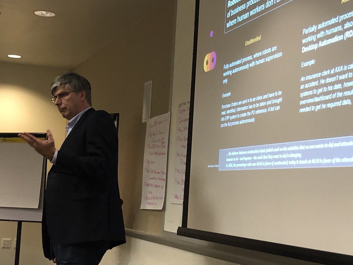 shammyssohal's tweet photo. #MikeFriday explaining the differences between attended vs unattended bots for @SAP_RPA and our @SAP Partners in Dallas Texas. Do you know the advantages of both? Contact me to find out more and what we can do with your Customers. @SAPPartnerEdge #IntelligentRPA #IRPA #Bots #RPA https://t.co/3rTTGQAUJN