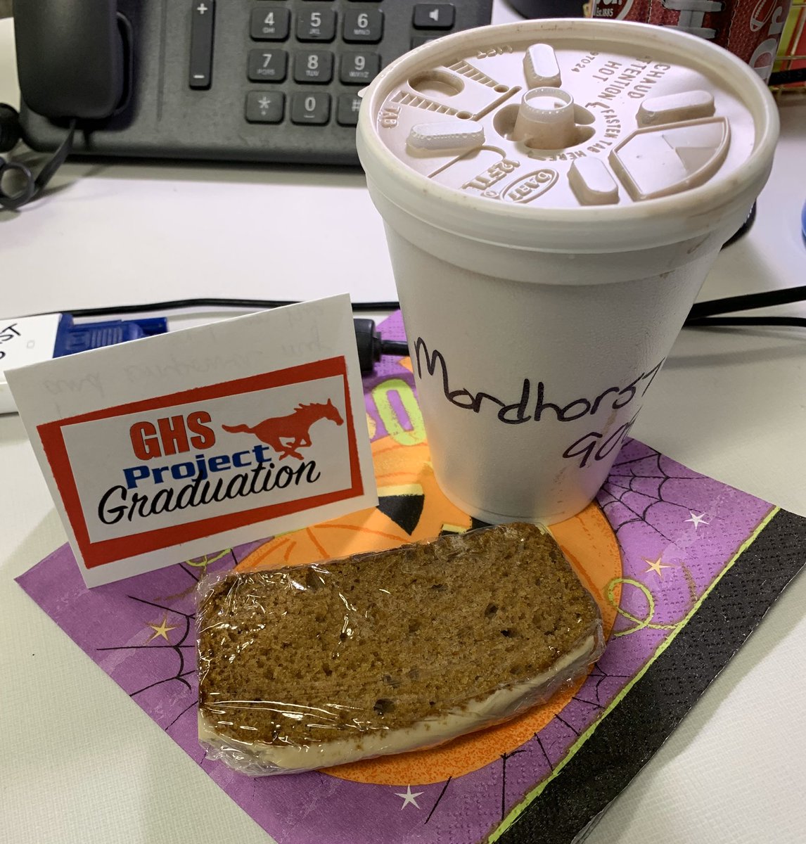 Thank you <a href="/kunert2001/">Valerie Kunert</a> (❤️) and <a href="/GHSProject_Grad/">GHSProjectGraduation</a> and <a href="/GhsRise/">GHS RISE</a> for warming me up on this cold, wet morning! #GHSUnity