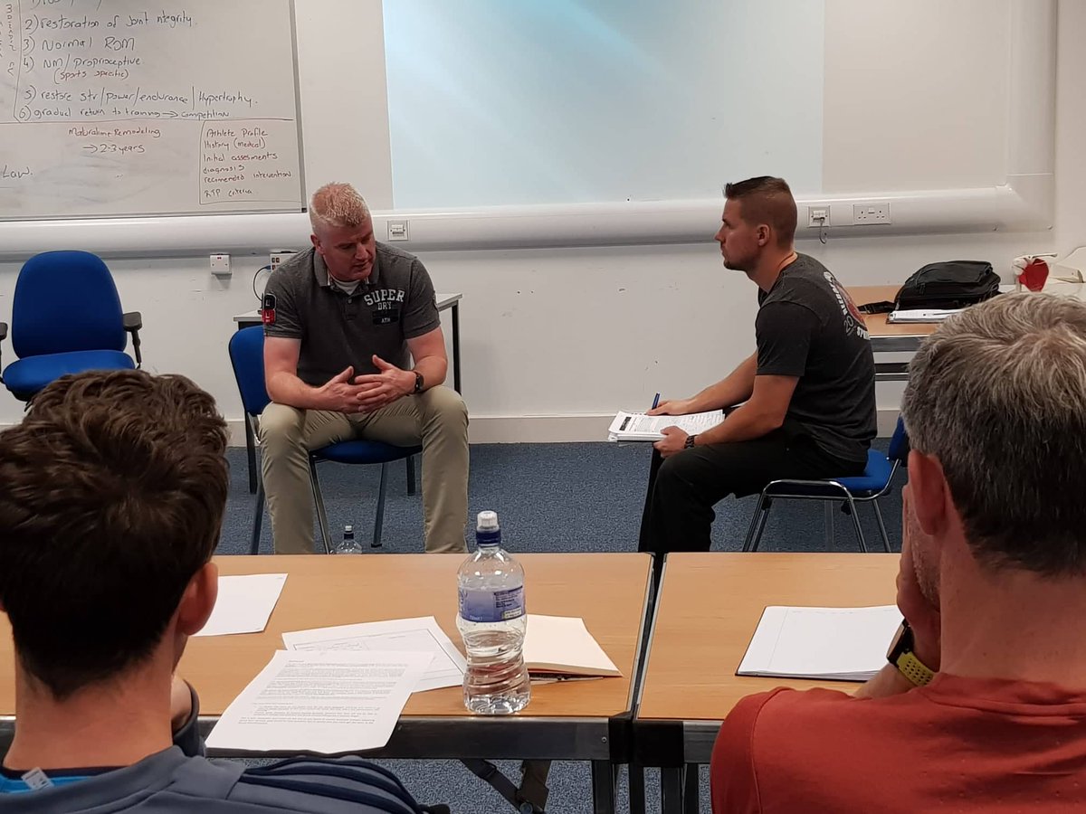 SetantaCollege's tweet photo. A coach can often be put in various challenging situations, which is why as part of our #SetantaPerform workshop week we have included role-plays with @moriartydave71. Excellent performances by the group as they adapted to the (many) curveballs from Dave & reacted accordingly.๐ https://t.co/CZcpzuLtf9