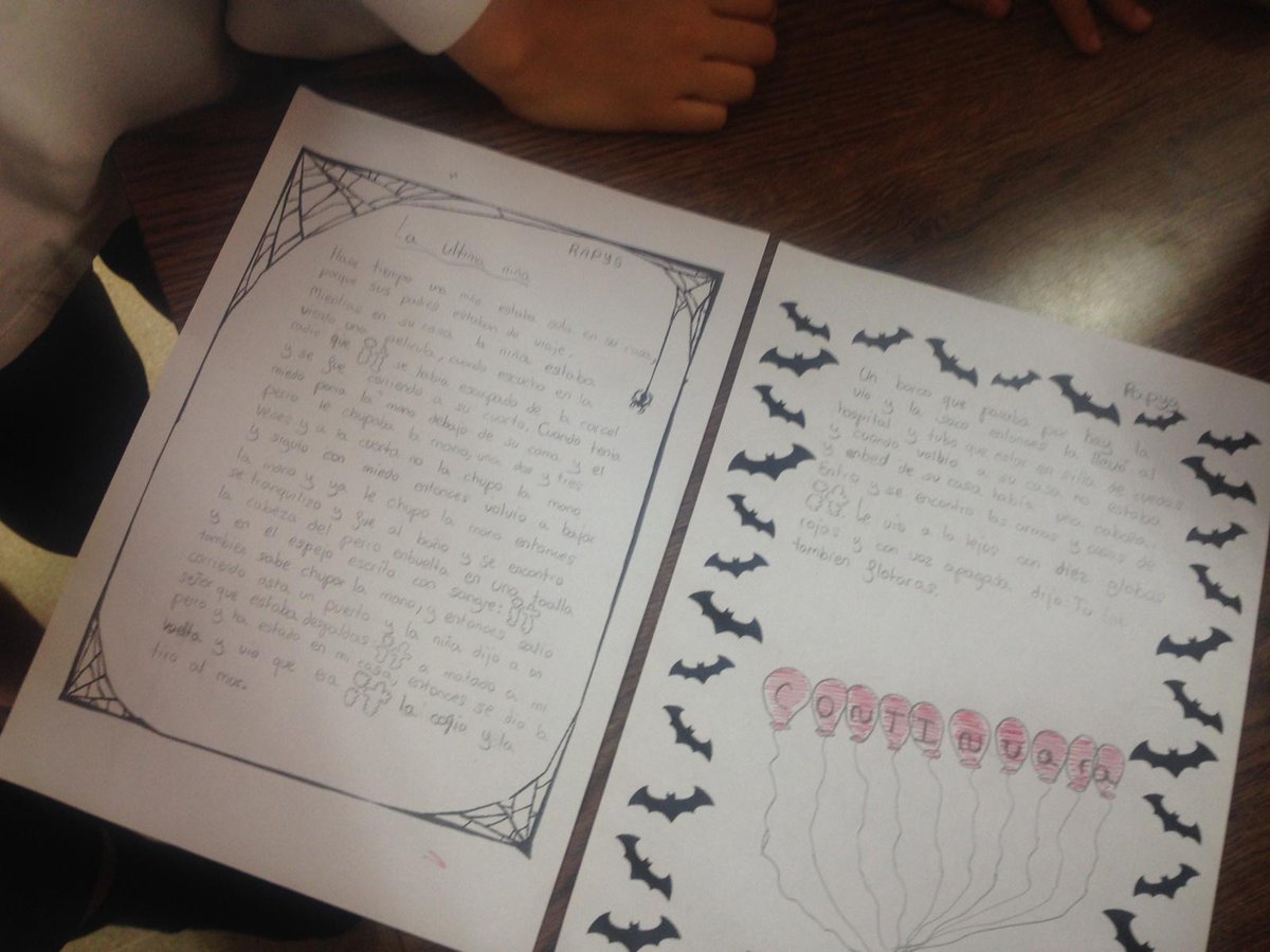 cscchamartin's tweet photo. 📝📝Nos divertimos y aprendemos con el #taller de historias disparatadas de terror en la #biblioteca. 🕸🕸🦇🦇
#SomosSagradoCorazón #LibresParaAmarYSoñar @fesofiabarat https://t.co/dR5ZWUkQJf